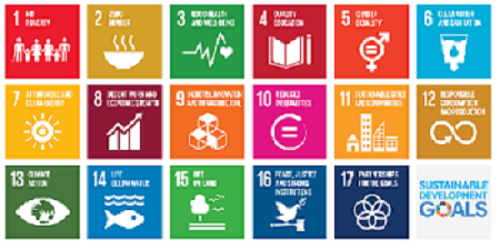 Die 17 Nachhaltigkeitsziele im grafischen Überblick: Quelle: www.un.org/sustainabledevelopment/news/communications-material/