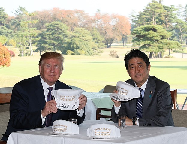 Shinz Abe and Donald Trump in Kawagoe 1